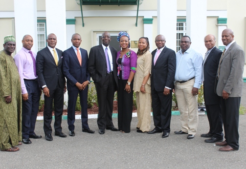 Delegates pose with Nigeria Deputy High Commissioner outside Nigeria High Commission