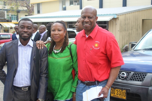 Mr Wole Oyewo, Courteville Communications consultant, Ms Claire Jackson CENUK Operations Manager and trade mission coordinator and Denis St Bernard Priority First UK director