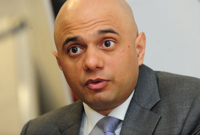 Photo courtesy www.thirdsector.co.uk Sajid Javid - Secretary of State for Culture, Media and Sport (to be confirmed)