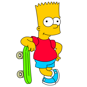 Bart Simpson. Photo courtesy www.coloriage.tv