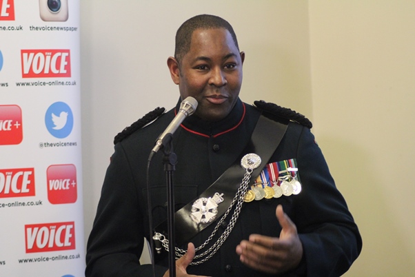 Major Larry Davis responding to question from audience about lessons learned from WWII. Photo courtesy CaribDirect