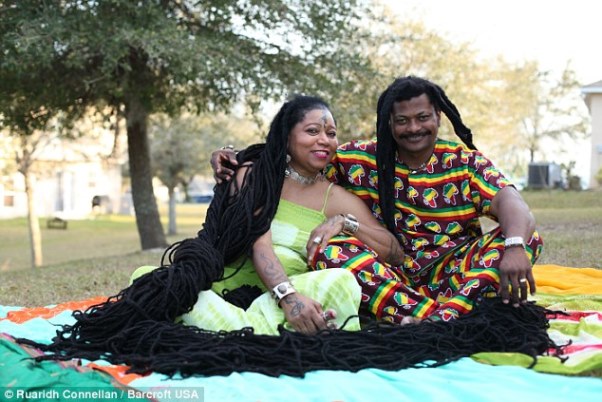 The happy couple have been together for the past two years since Emmanuel moved to his wife in Florida. Photo courtesy http://www.dailymail.co.uk