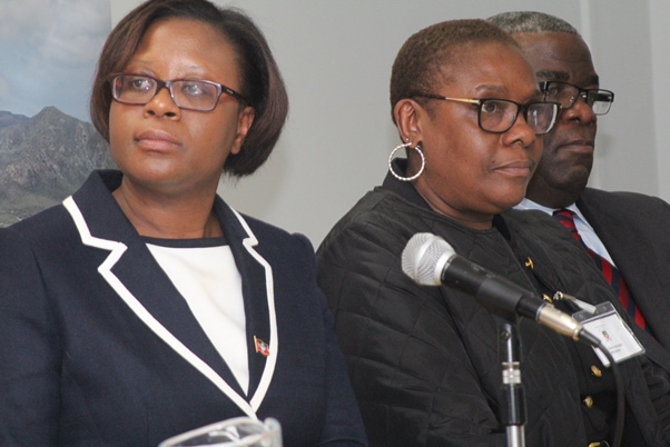 High Commissioner Hill, Tracey Brown of ABNA and Rev. Isaac listen attentively to Dr Lightfoot's presentation. Photo courtesy CaribDirect