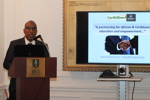 CEO and Founder CaribDirect Multi-Media David F. Roberts addressing audience. Photo courtesy CaribDirect